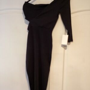 Zara Midi Black Dress in size S